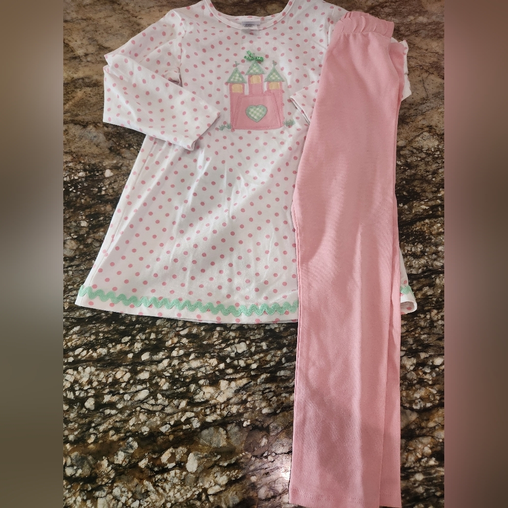 Charming Pink and White Castle  Set for Kids
